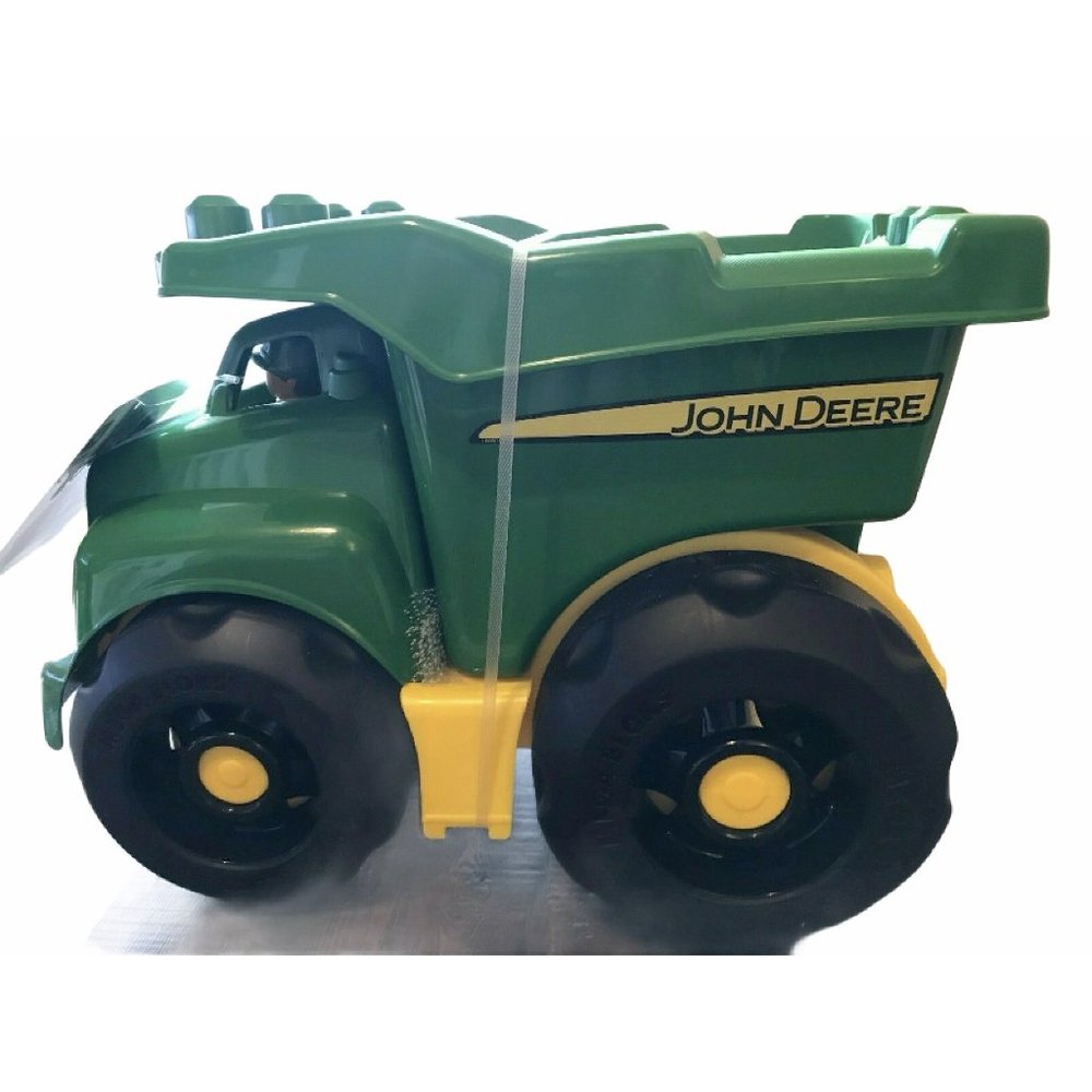 Mattel Mega Bloks John Deere Kids Play Dump Truck 20 Piece Set, Green Plastic
